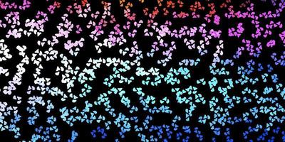 Dark multicolor vector backdrop with chaotic shapes.