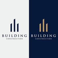 Logo design of modern and elegant luxury apartment buildings, houses, hotels and buildings isolated background.Logo for business,architecture, construction and building. vector