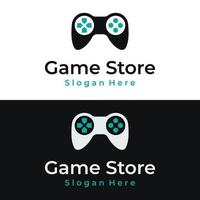 logotipo de plantilla de diseño creativo de game stick o gamepad, joystick.logo para tienda de juegos. empresa de juegos. videojuego. Juego en linea. vector