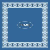 Vintage ornamental vector frame. Vector illustration template for design