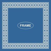 Vintage ornamental vector frame. Vector illustration template for design