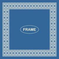 Vintage ornamental vector frame. Vector illustration template for design