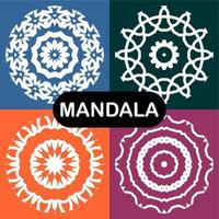 vector mandala set. templates for design