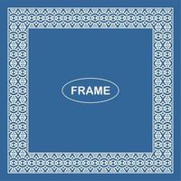 Vintage ornamental vector frame. Vector illustration template for design