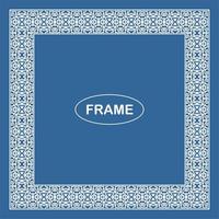 Vintage ornamental vector frame. Vector illustration template for design