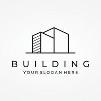 Logo design of modern and elegant luxury apartment buildings, houses, hotels and buildings isolated background.Logo for business,architecture, construction and building. vector