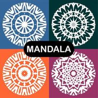 vector mandala set. templates for design