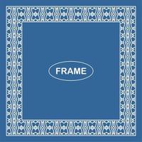 Vintage ornamental vector frame. Vector illustration template for design