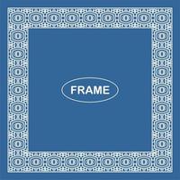 Vintage ornamental vector frame. Vector illustration template for design