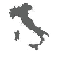 mapa detallado de italia vector
