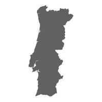 mapa de portugal vector