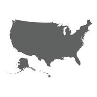 map of united states of america vector