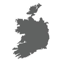 Irlanda mapa detallado vector