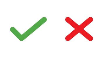 Right And Wrong Symbol vector