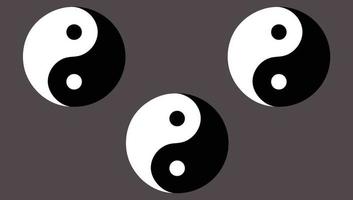 Yin Yang Background vector