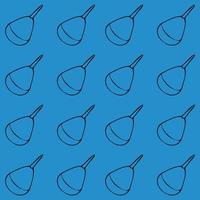 Pattern Outline of a medical enema on a blue background. Vector Doodle illustrations. EPS10