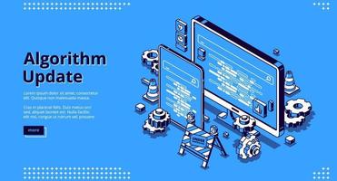 Algorithm update isometric landing, programming vector