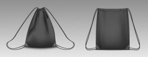 Vector backpack bag with drawstrings