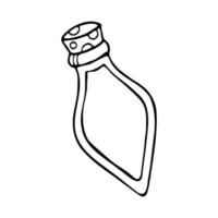 Flask with magic potion vector