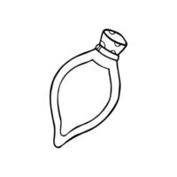 Flask with magic potion vector