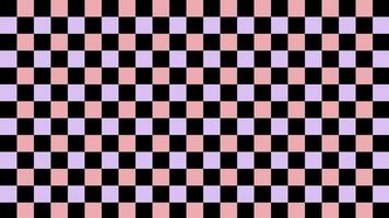 cute aesthetics multi-color, pink, purple and black checkerboard, gingham, plaid, checkered, tartan wallpaper illustration, perfect for banner, backdrop, postcard, background, wallpaper vector