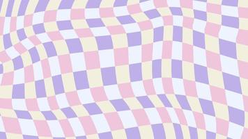 cute aesthetics distorted multi-color, pink, yellow, purple, and blue checkerboard, gingham, plaid, checkered, tartan wallpaper illustration, perfect for banner, backdrop, postcard, background vector