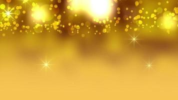 joyeux noël étoiles dorées tombant lumière rougeoyante festival vacances video