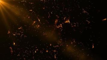gouden overgang deeltjes plexus netwerk gloeiend licht effect video