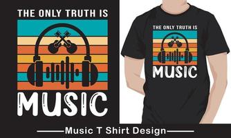 music day vector music lover t-shirt design Free Vector