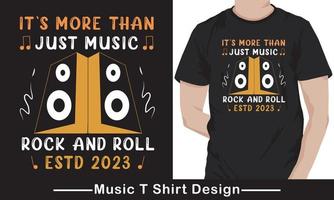 ilustración de vector de tipografía de música para diseño de camiseta vector gratis