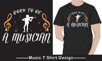 World Music Day  Typography T-Shirt Design music day vector music lover t-shirt design Free Vector