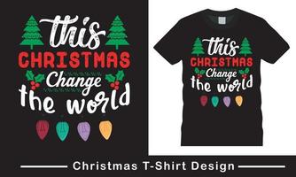 Christmas Graphic T-shirt Design Vector. santa, merry, Christmas Typography Pro Vector