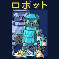 kids bot warrior vector