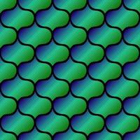 BLACK SEAMLESS VECTOR BACKGROUND IN ART DECO STYLE WITH MULTICOLORED ABSTRACT ELEMENTS