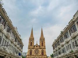Sacred Heart Cathedral at guangzhou china.The Sacred Heart Cathedral is a Catholic church in the Diocese of Guangzhou