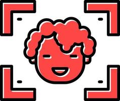 Face Detection Creative Icon Design vector