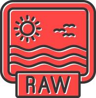 Raw Creative Icon Design vector