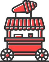 Ice Cream Shop Creative Icon Design vector