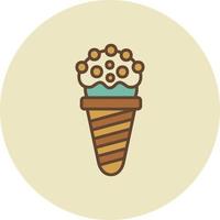 Ice Cream Cone Creative Icon Design vector