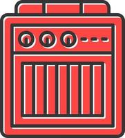 Amplifier Box Creative Icon Design vector