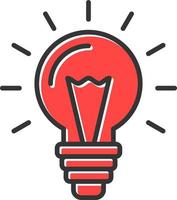 Bulb Creative Icon Design vector