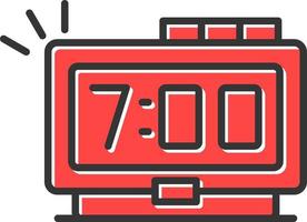 Digital Clock Creative Icon Design vector