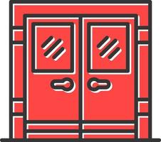 diseño de icono creativo de puerta vector