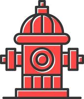 Fire Hydrant Creative Icon Design vector