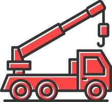 Crane Truck Creative Icon Design vector