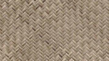 Seamless Basket Weaving Background Seamless Loop. Woven Wicker Straw Texture. video