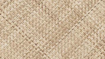 Seamless Basket Weaving Background Seamless Loop. Woven Wicker Straw Texture. video