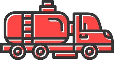 Tanker Truck Creative Icon Design vector