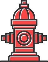 Fire Hydrant Creative Icon Design vector