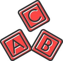 Abc Block Creative Icon Design vector